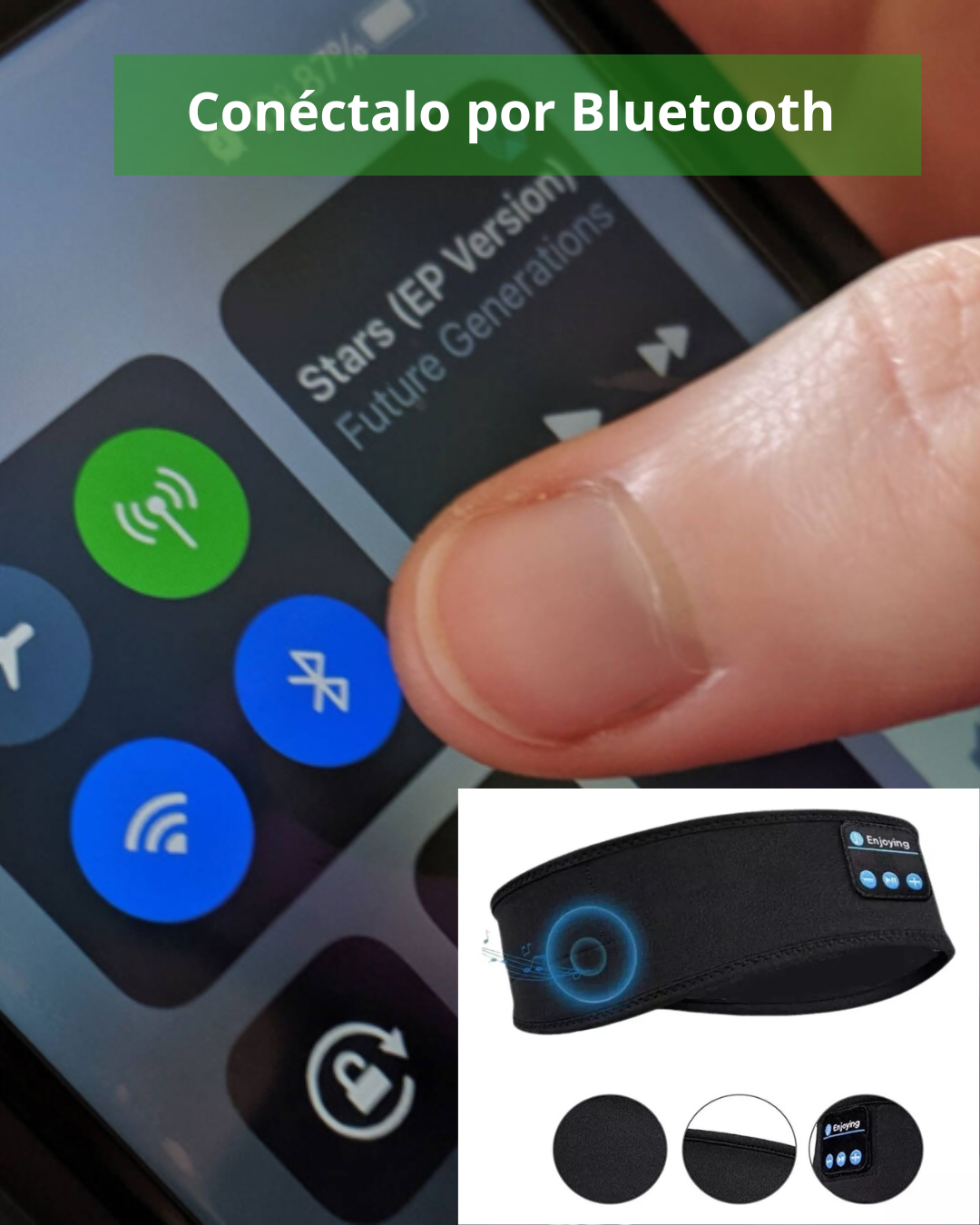 Audífonos Cintillo Bluetooth USB